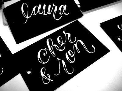 Hand-Lettered Tags