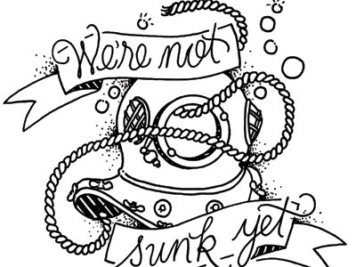 Sunk illustration lettering stationery tattoo