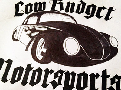 Bug T-Shirt automotive car design illustration lettering motorsports