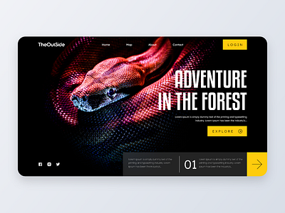 Wild Life - Landing Page UI design designs landing landingpage ui ux web design website wild wild animal