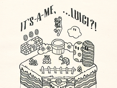 It's-A-Me,...Luigi?! cross section isometric luigi mario nintendo year of luigi