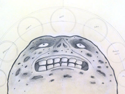 Majora's Moon drawing majora mask pencil sketch triforcetribute zelda