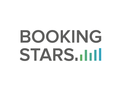 Booking Agency Logo agency audio book booking logo logotype music star tedycole typo wave