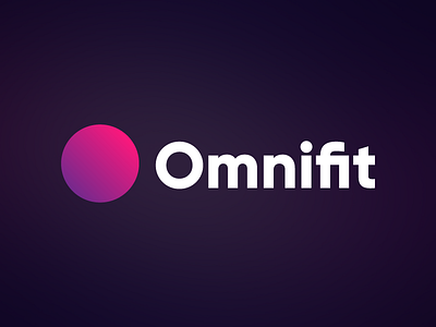 Omnifit 2017 fit fitness gradient logo logotype omnifit purple trend trending white