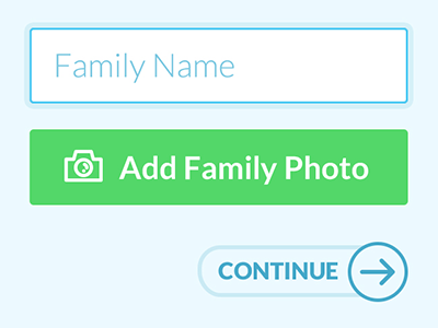 Family button flat form input ios upload