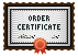 Order Certificate certificate pixels red ribbon