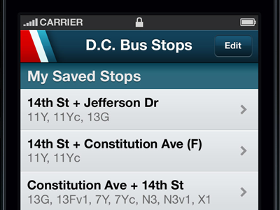 Bus Stops iOS