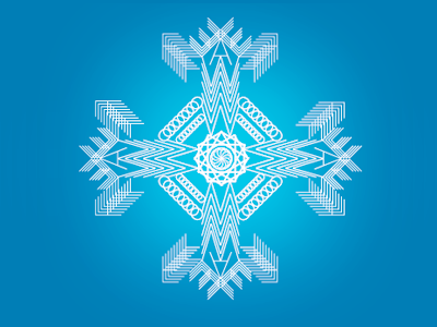 Typoflake flake holidays rebound snowflake typography