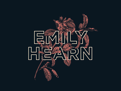Emily Hearn design flower flowers graphics illustration merch merch design merchandise music tee design tshirt tshirt design typography