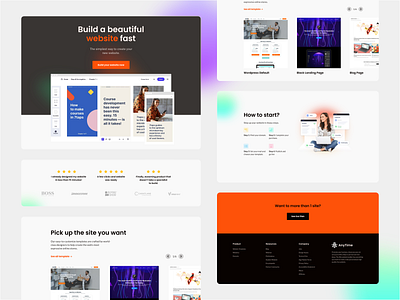 Landing page for webhosting