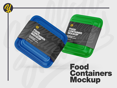 Food Containers Mockup container contauner mockup dinner fast food food container food pack food tray pack pack mockup package pckaging plastic plastic container plastic container mockup plastic food container mockup plastic food tray mockup plastic tray plastic tray mockup yellow roma