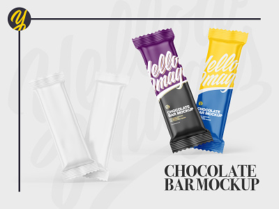 Chocolate Bar Mockup flow pack
