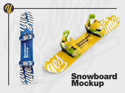 Snowboard Mockup winter