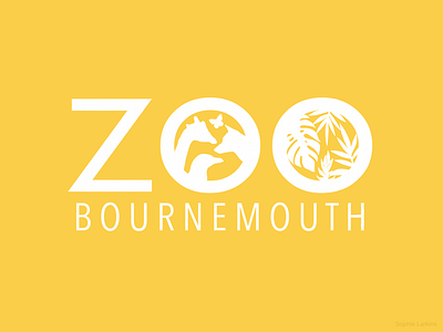 Bournemouth Zoo Logo animal care animal illustration biological environment branding identity ecosystem conservation endangered species graphic design student junior designer logo design logotype plant garden silhouettes wordmark zoo wildlife park