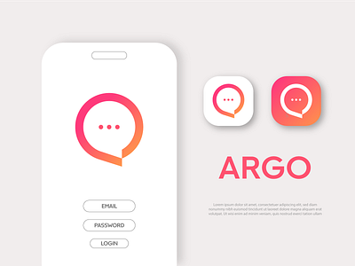 ARGO chatting app letter A+chat app logo 3d animation app app design art branding flat gradient gradient logo illustration lettering logo logo design minimal minimalist typography ui ux web website