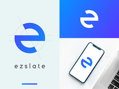 ez letter logo app app icon brand identity branding education logo flat icon letter ez letter logo letter mark letter mark monogram lettering logo logotype minimal slate typography ui ux web logo