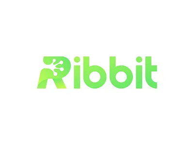 Ribbit Logo app branding design design inspiration frog hand frog logo gradient logo icon illustration letter logo letter r logo lettering lilypad logo logo logo inspiration logo trend minimal r logo ribbit ui