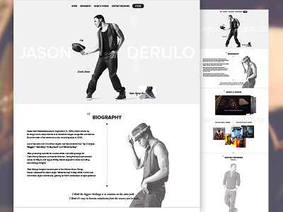 Jason Derulo (design) design jason derulo quickdesign website