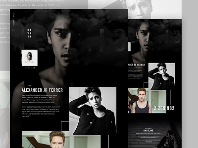 Newkid - The Next Generation artist design flatdesign music newkid ui ux webdesign