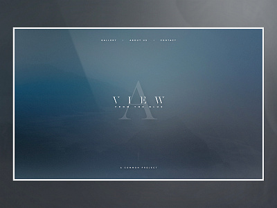 A View From The Blue concept design ui ux webdesign