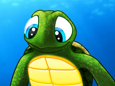 Sea Turtle Mascot by James May on Dribbble