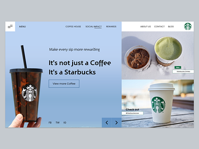 Starbucks Coffee Landing Page coffee design landing page design landingpage starbucks templates ui ux web