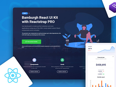 Bamburgh React UI Kit with Reactstrap PRO admin dashboard admin template bootstrap bootstrap 4 bootstrap ui kit design html react reactjs ui ui kit ui kit design ui kits