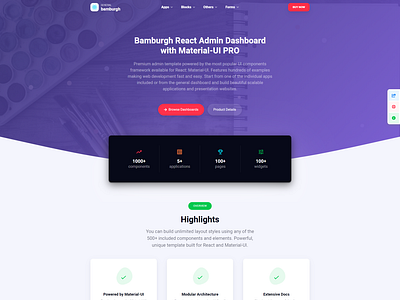 Admin Dashboard Landing Page