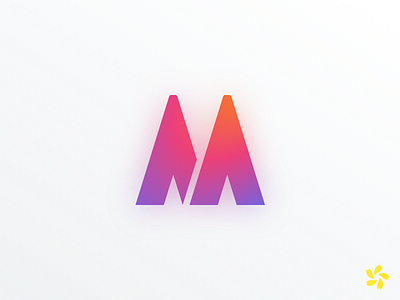 DrawnbyMe design douglas andres gradient graphic logo pencil