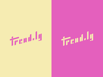 #Typehue Brandom Week 6: Trend.ly brand branding brandom lettering logo trend trendly type typehue vector