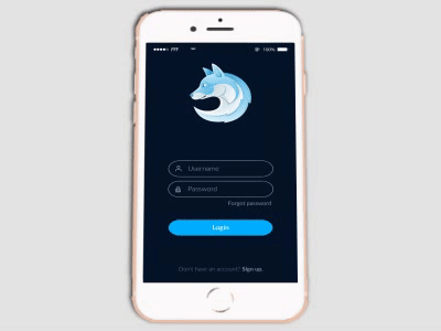 Animated login screen animation app design flat mockup mockups motion ui ui ux ui design uidesign uiux user interface ux