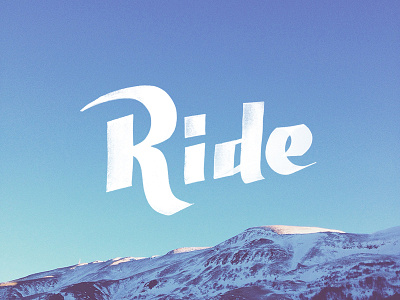Ride • sketch brush calligraphy copic hand lettering lettering photo ride snow type
