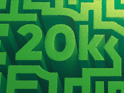 Thank you! 20k anano dissolve grass green labyrinth maze milestone texture thousand topview