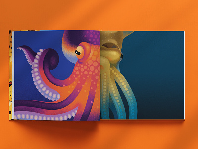 Similar, yet different anano animal animals book cheetah childrensbook illustration leopard octopus squid texture vector