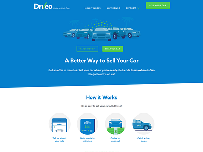 Home Page of a car reselling website branding design ui web website design