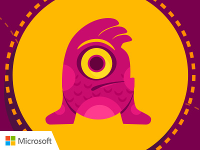 Microsoft | Masr Ta3mal Initiative flat illustration initiative masr microsoft monster ta3mal