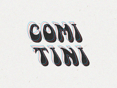 Comi.tini 70s art branding design experimental fonts hippie hippy icon illustration illustrator lettering logo psychedelic retro shrooms typography vintage weed