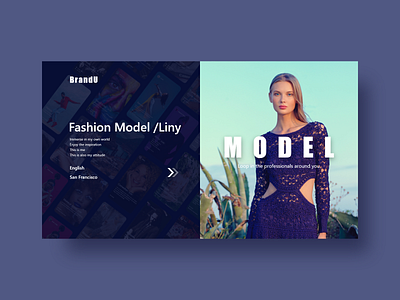 Fashion Model app branding design ui ux web