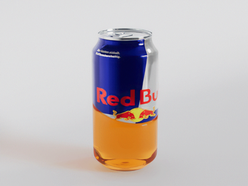 red bull 3d animation loop 3d 3d art aftereffects animated gif animation cinema4d dailyrender design graphic design illustration motion graphics