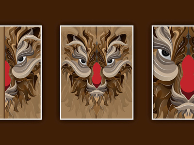 Tiger Head Vector Illustration Banners Templates