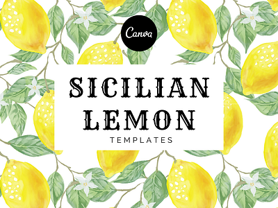 Sicilian Lemon - Templates branding canva clean design fotografia instagram minimal simple socialmedia templates typography web