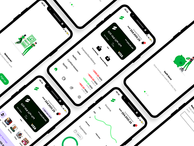 Swift Wallet app design figma mobile ui ui ux