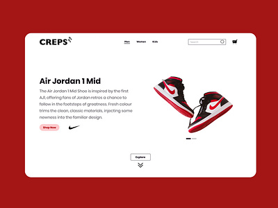 Sneaker Store design figma sneaker ui ux web design