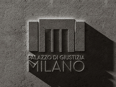 Palazzo di Giustizia Milano branding design editorial icon milano pds tribunale typography wayfinding