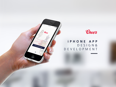 Cuer App iOS app design mobile site psd user experience ux web design web site