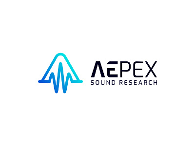 Aepex Logo Concept a logo brand branding gradient logo letter a letter logo logo logo design minimal modern monoline sound soundwave technology logo waveform