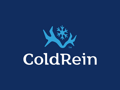 ColdRein animal antlers brand branding cold deer design logo logo design modern reindeer science snow svalbard winter