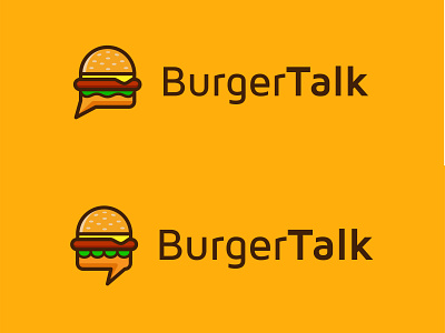 Burger Talk Logo branding burger burger logo burgertalk design designer flat flat design illustrations logo logo design