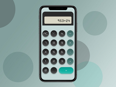 004 calculator dailyui dailyui004 retro uidesign uxdesign