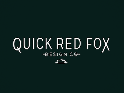 Quick Red Fox Design Logo icons identity logo logo design minimal self branding